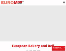 Tablet Screenshot of euromaxfoods.com